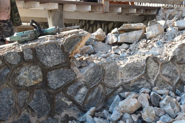 Retaining Wall Demolition in Greensboro